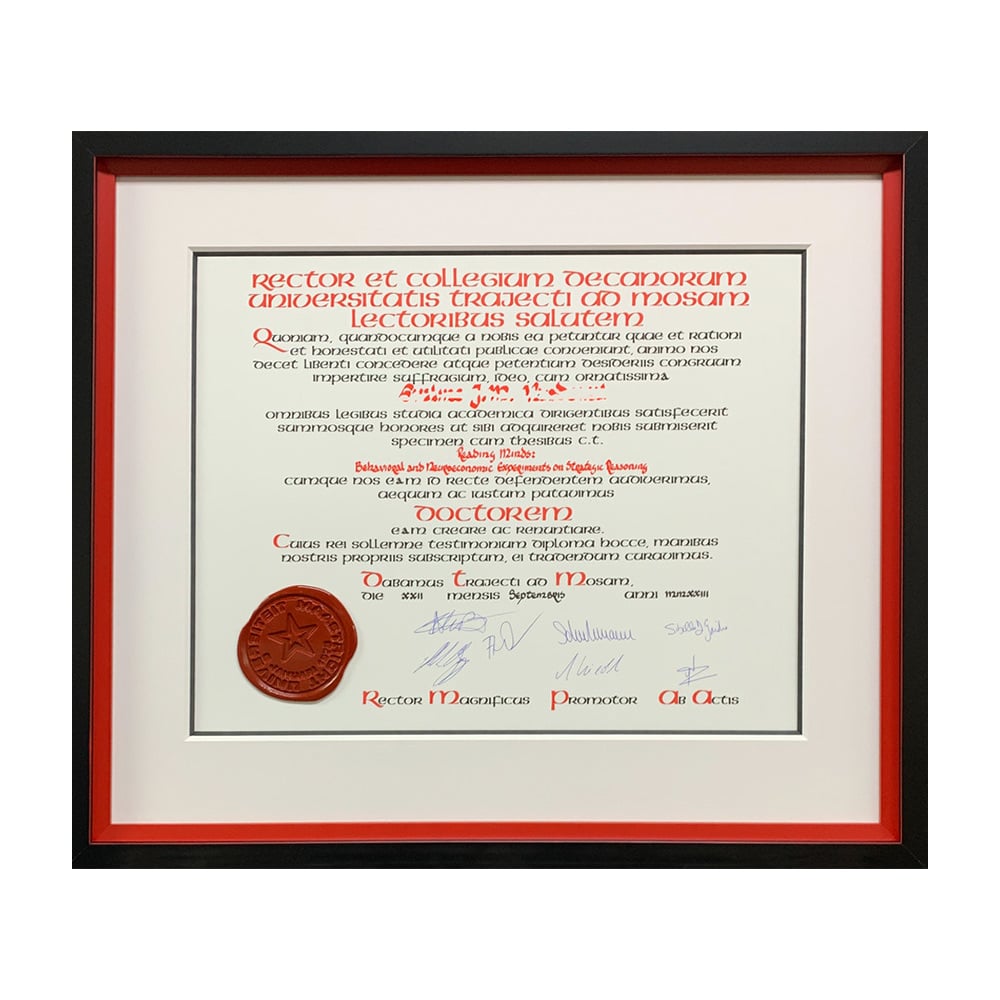 diploma framed Atelier Pantazi